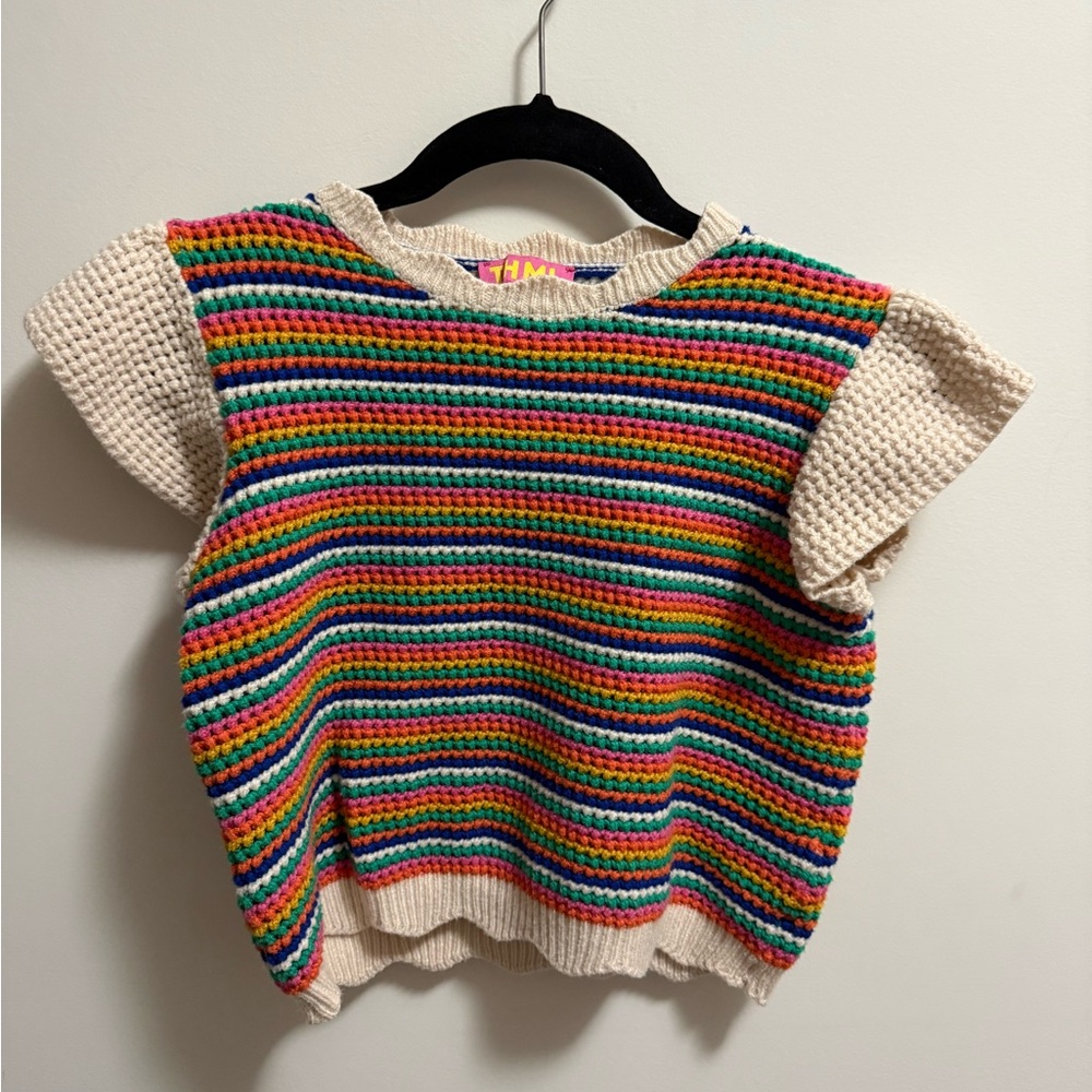 Colorful Striped cottagecore Top